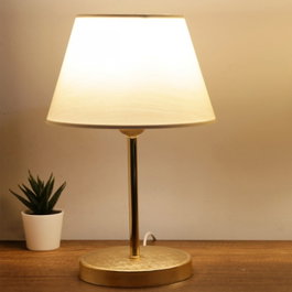 Opviq Lámpara de Mesa Color Crema